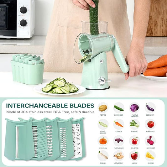 Premium Stainless Steel Vegetable Slicer and Cutter