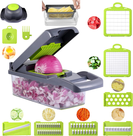 All-in-One Vegetable Chopper, Cutter, and Slicer